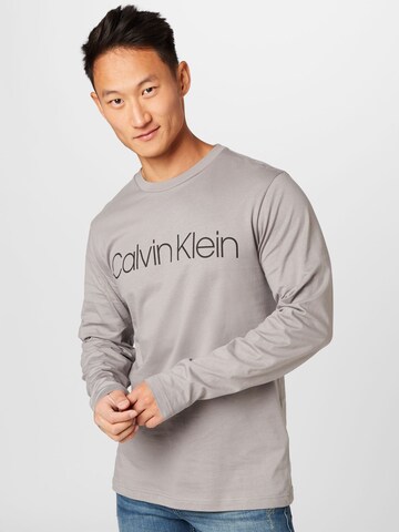 Calvin Klein Regular fit Shirt in Grijs: voorkant