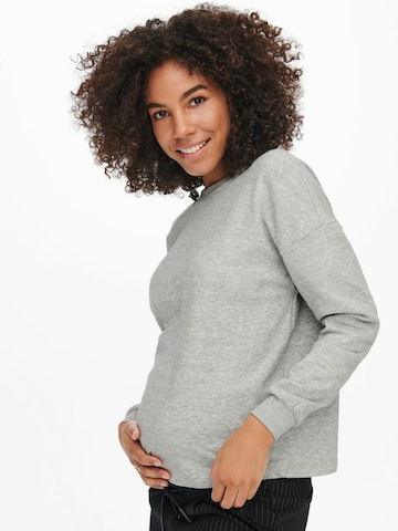 Only Maternity Sweatshirt in Grey: front