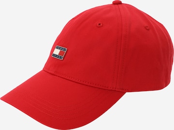 Tommy Jeans Cap 'HERITAGE' in Rot: Vorderseite
