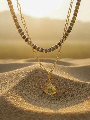 Nemomatheo Necklace 'Sun & Stone' in Blue