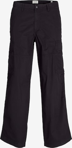 Largi Pantaloni cu buzunare de la JACK & JONES pe negru: față