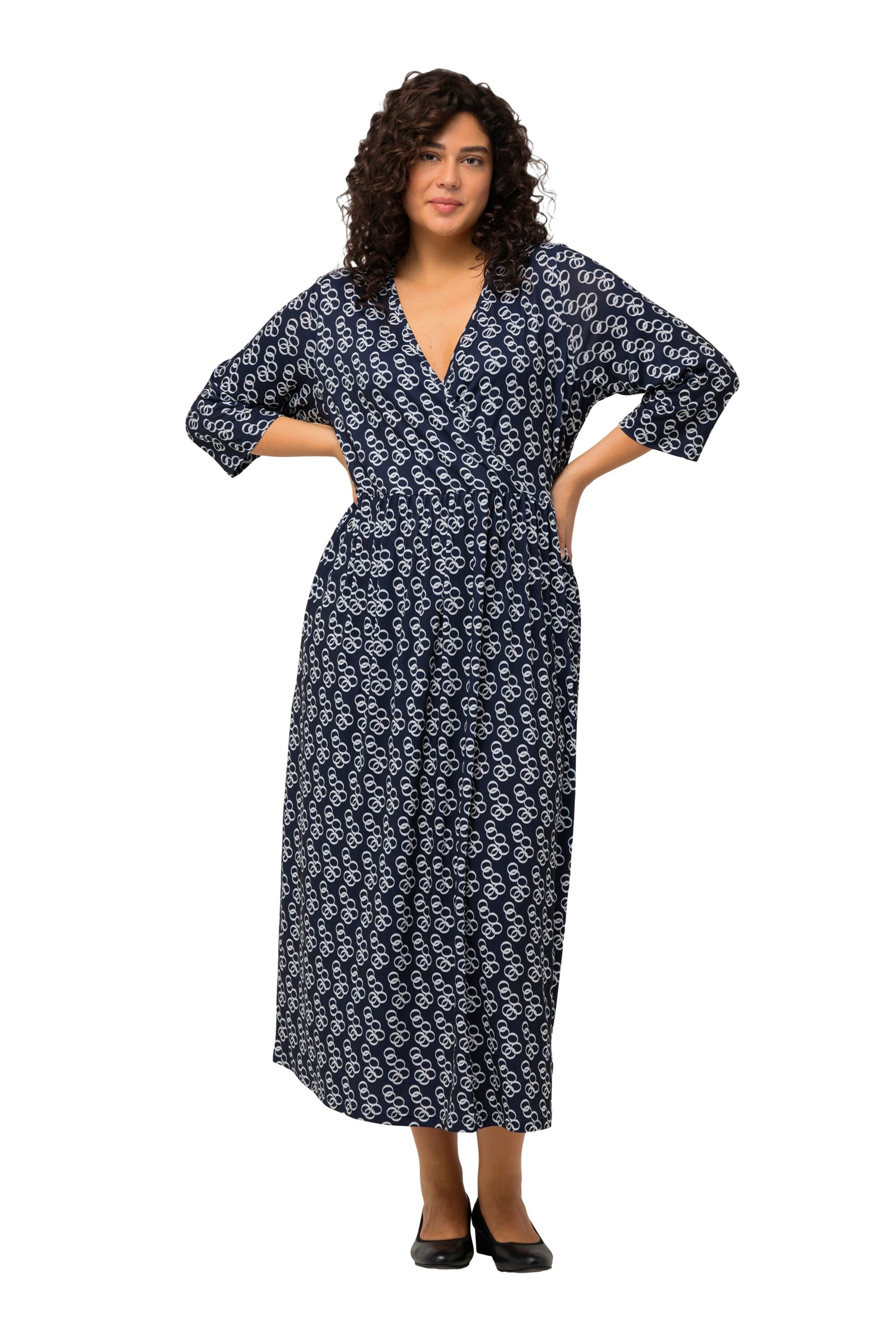 Ulla Popken Kleid in Blau: Vorderseite