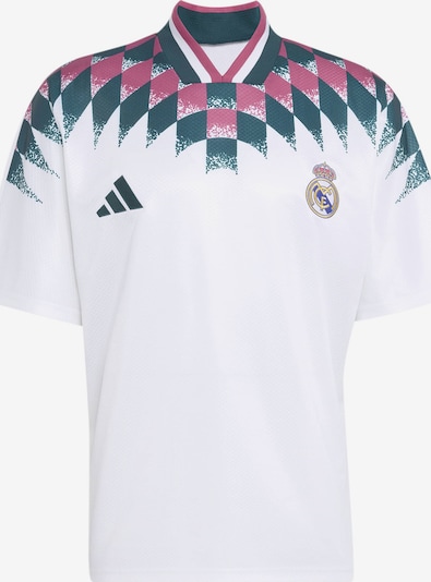 ADIDAS PERFORMANCE Toiminnallinen paita 'Real Madrid Stadion' koossa S värissä smaragdi / pitaija / valkoinen, Tuotenäkymä