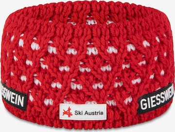 GIESSWEIN Athletic Headband 'Adelboden' in Red: front