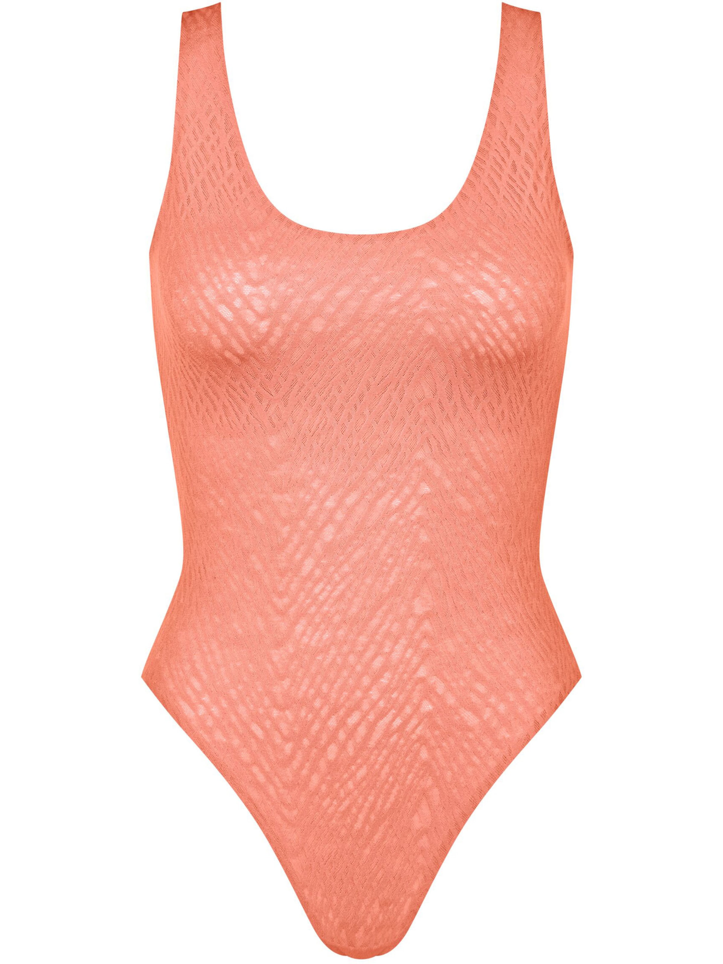 SLOGGI Bodysuit ' ZERO Feel Bliss Body ' in Orange: front