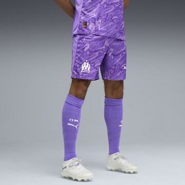 Regular Pantalon de sport 'Olympique de Marseille 25/26' PUMA en violet : devant