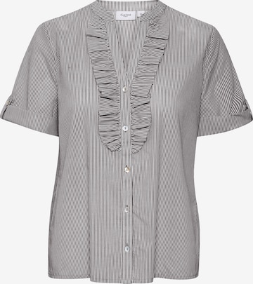 SAINT TROPEZ - Blusa 'Mabel' en gris: frente