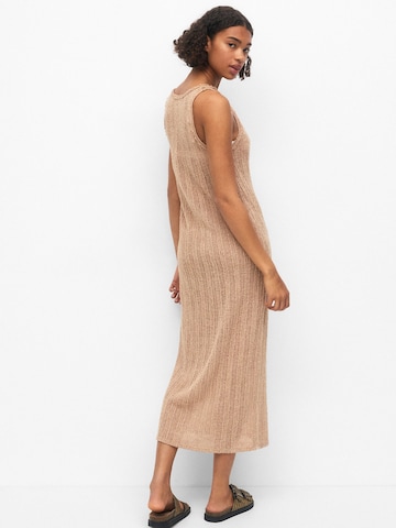 Pull&Bear Knitted dress in Beige