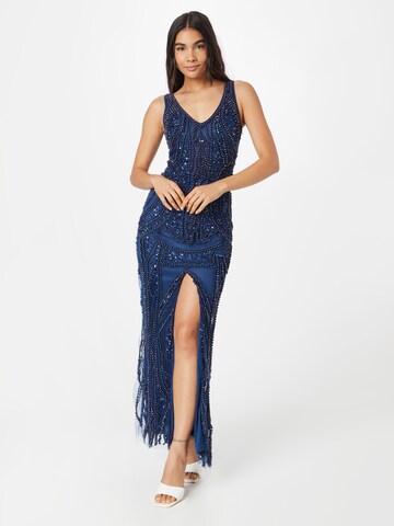 A STAR IS BORN Evening Dress in Blue: front