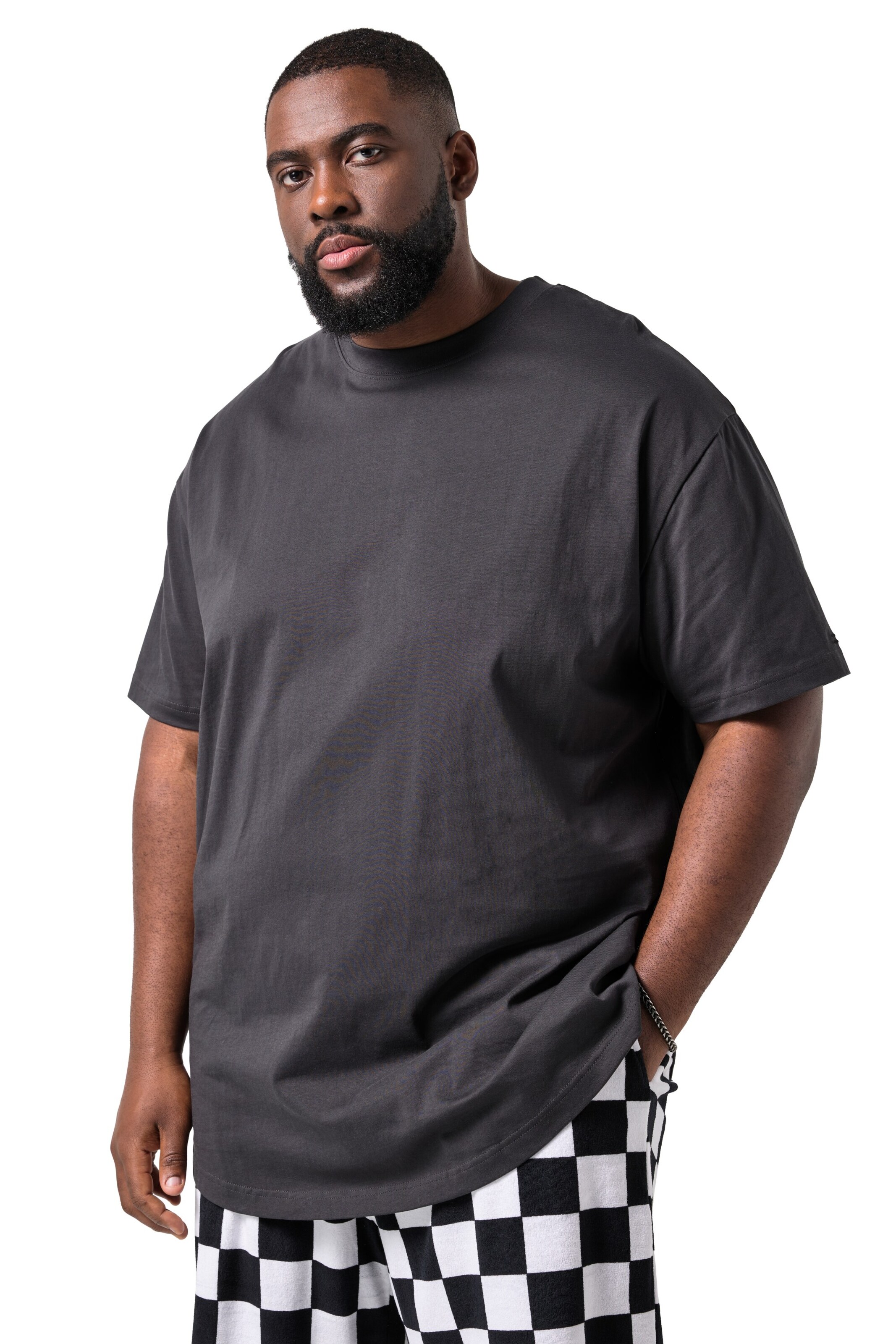 STHUGE Shirt in Grijs: voorkant