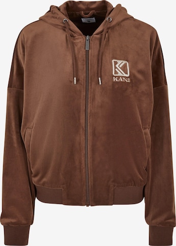 Karl Kani Collegetakki värissä ruskea: etupuoli