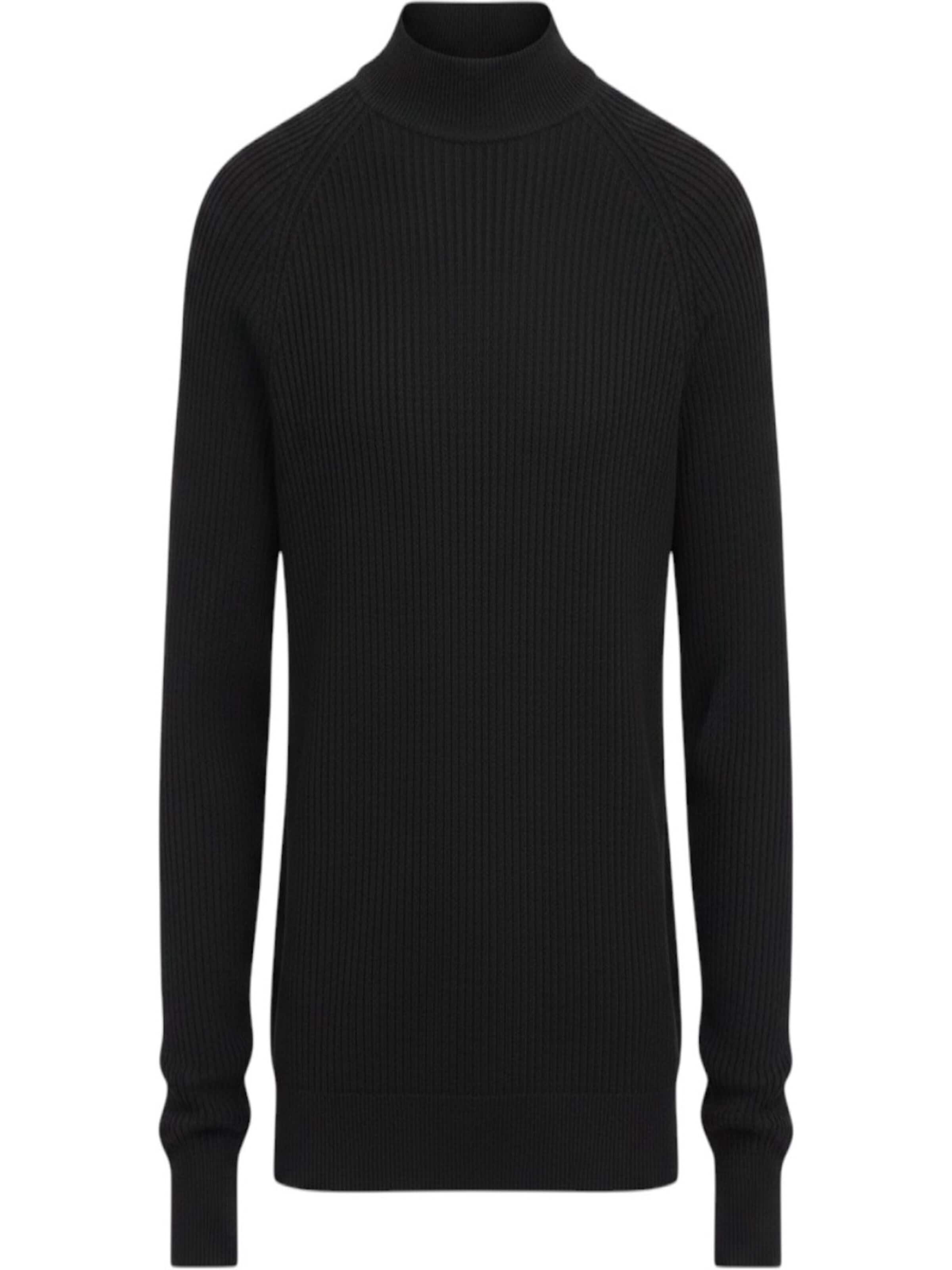 Ramsey Knit Cardigan in Black: front