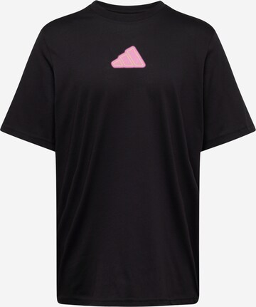 ADIDAS PERFORMANCE - Camiseta funcional en negro: frente