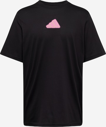 T-Shirt fonctionnel ADIDAS PERFORMANCE en noir : devant