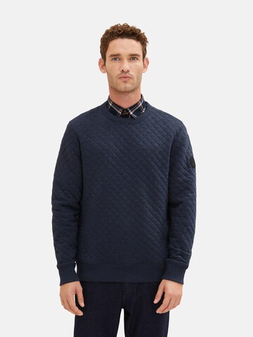 TOM TAILOR - Sweatshirt em azul: frente