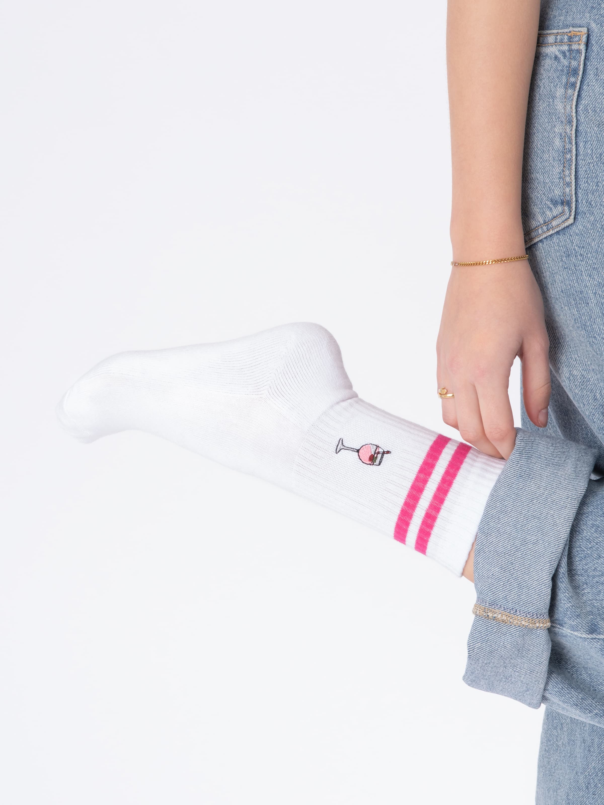 Occulto Socken 'Summer' in Weiß