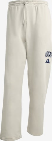 pilka ADIDAS SPORTSWEAR Standartinis Sportinės kelnės 'COLLEGIATE': priekis