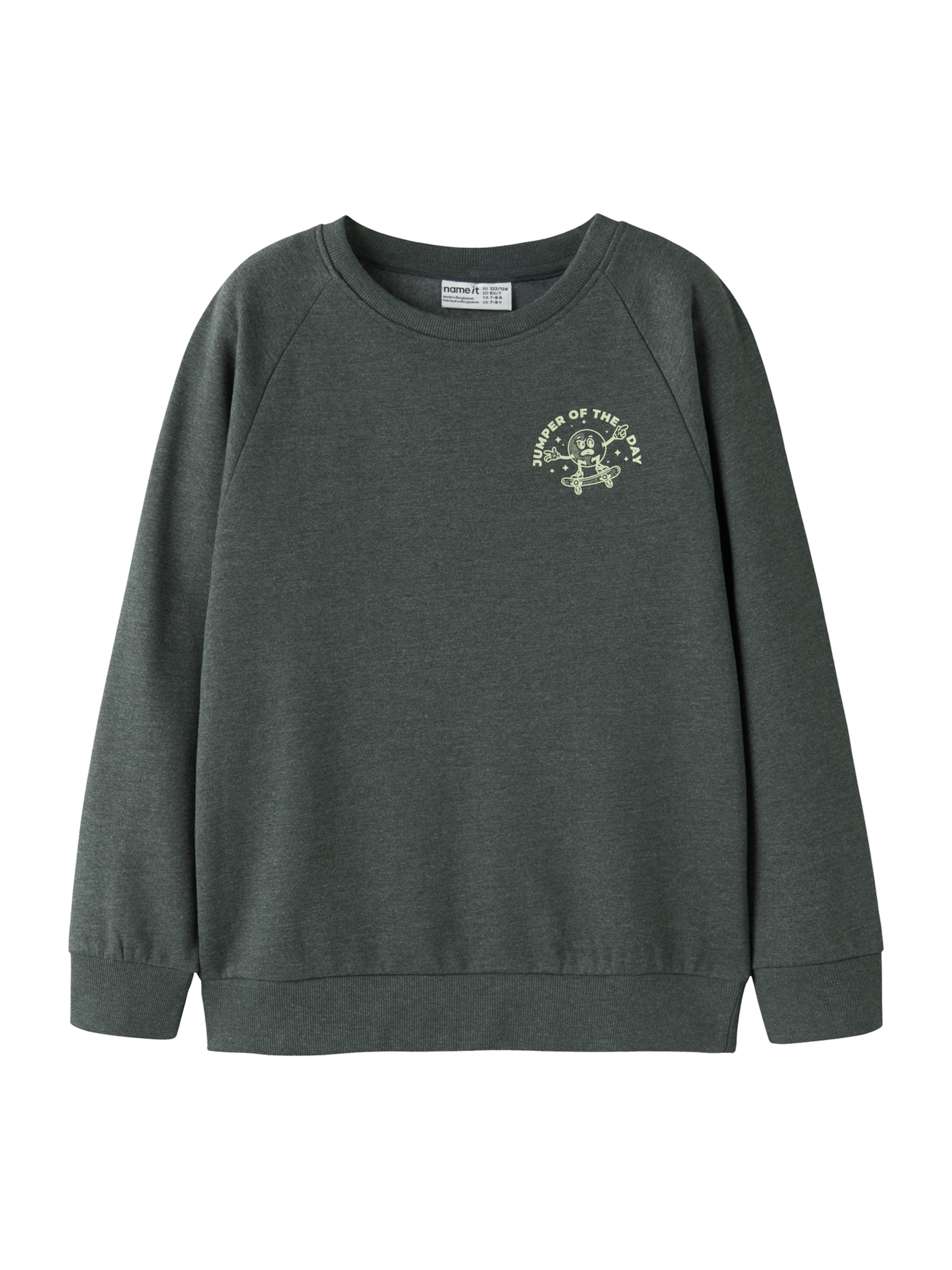 Sweat 'NKMVION' NAME IT en gris : devant