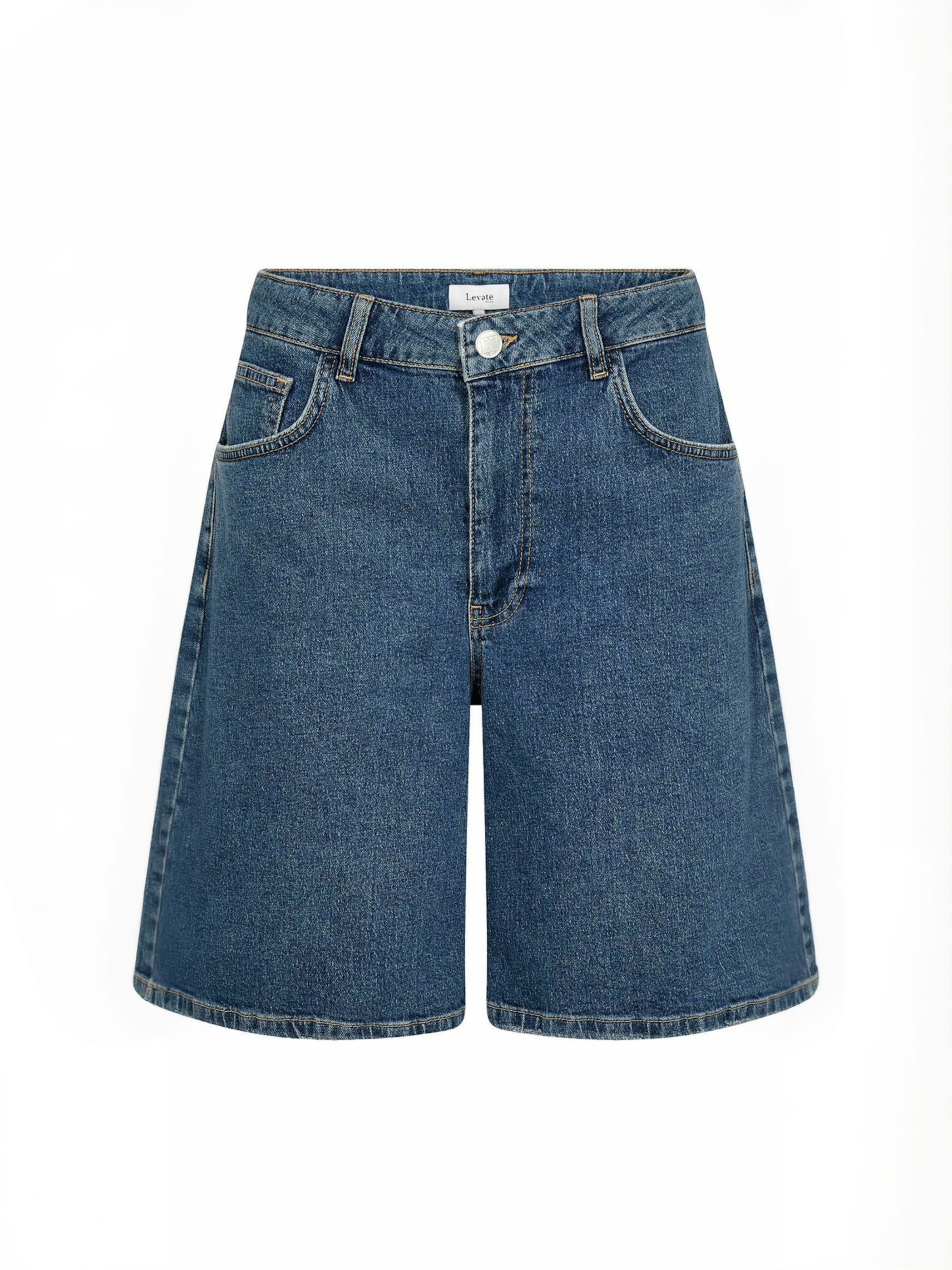 Levete Room Regular Shorts ' LR-RILLO ' in Blau: Vorderseite