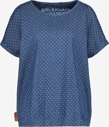 Alife and Kickin Shirt 'SunoAK' in Blauw: voorkant