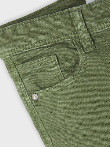 NAME IT Regular Pants 'Theo' in Green