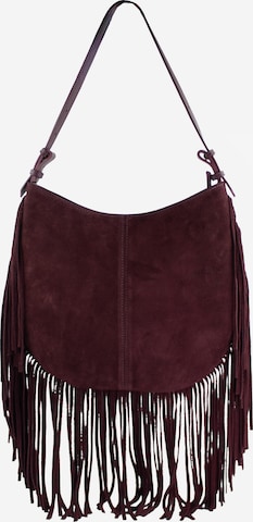 Sac bandoulière 'MONTANA' lePelou en rouge : devant