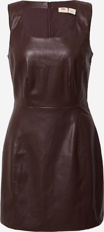 LEVI'S ®Haljina 'Penny Leather Dress' - smeđa boja: prednji dio
