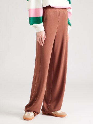 s.Oliver Wide Leg Housut värissä ruskea: etupuoli