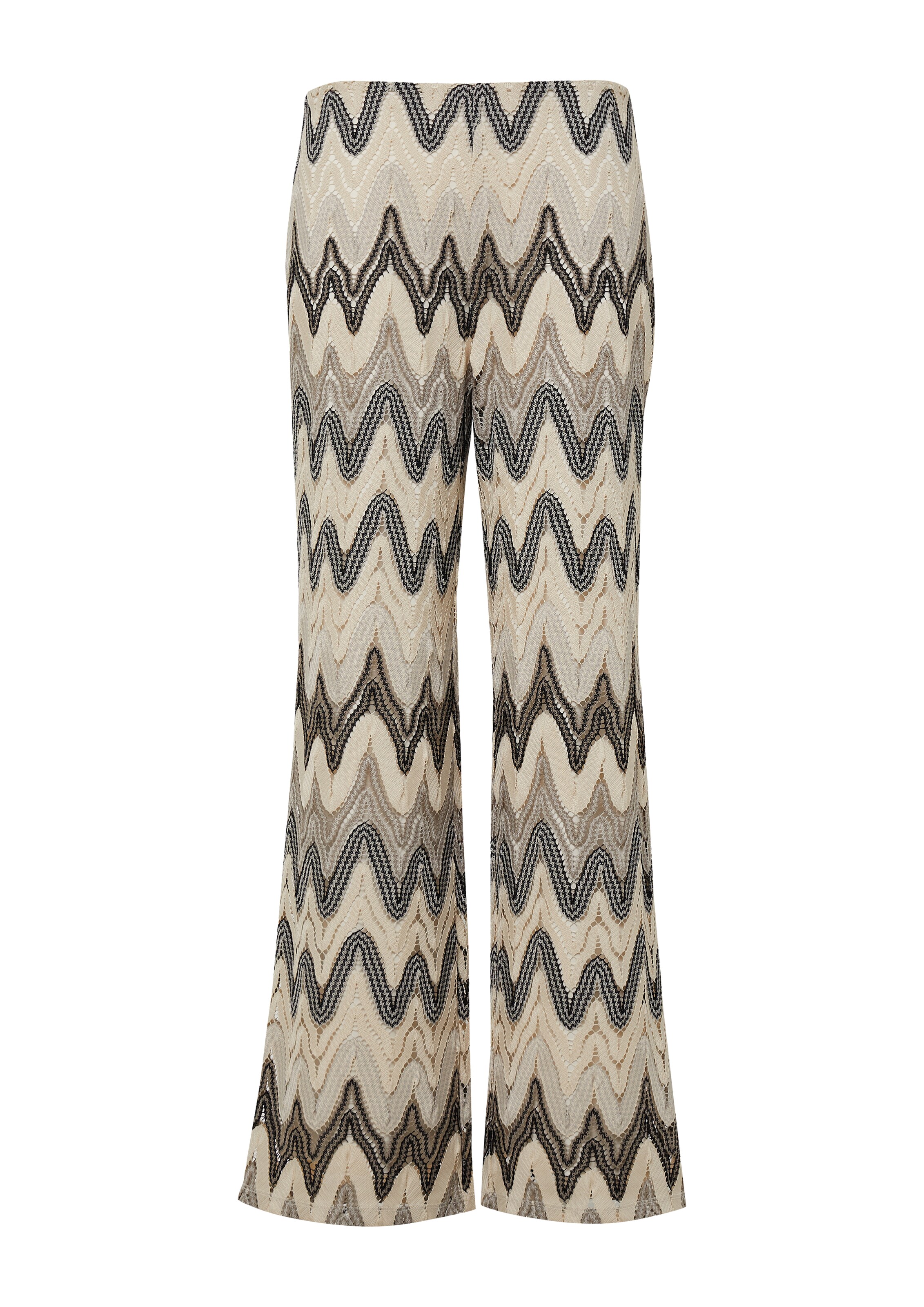 s.Oliver BLACK LABEL Wide Leg Hose in Beige: Vorderseite