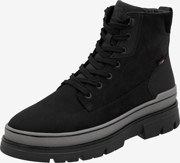 Boots stringati di Rieker Sport in nero: frontale