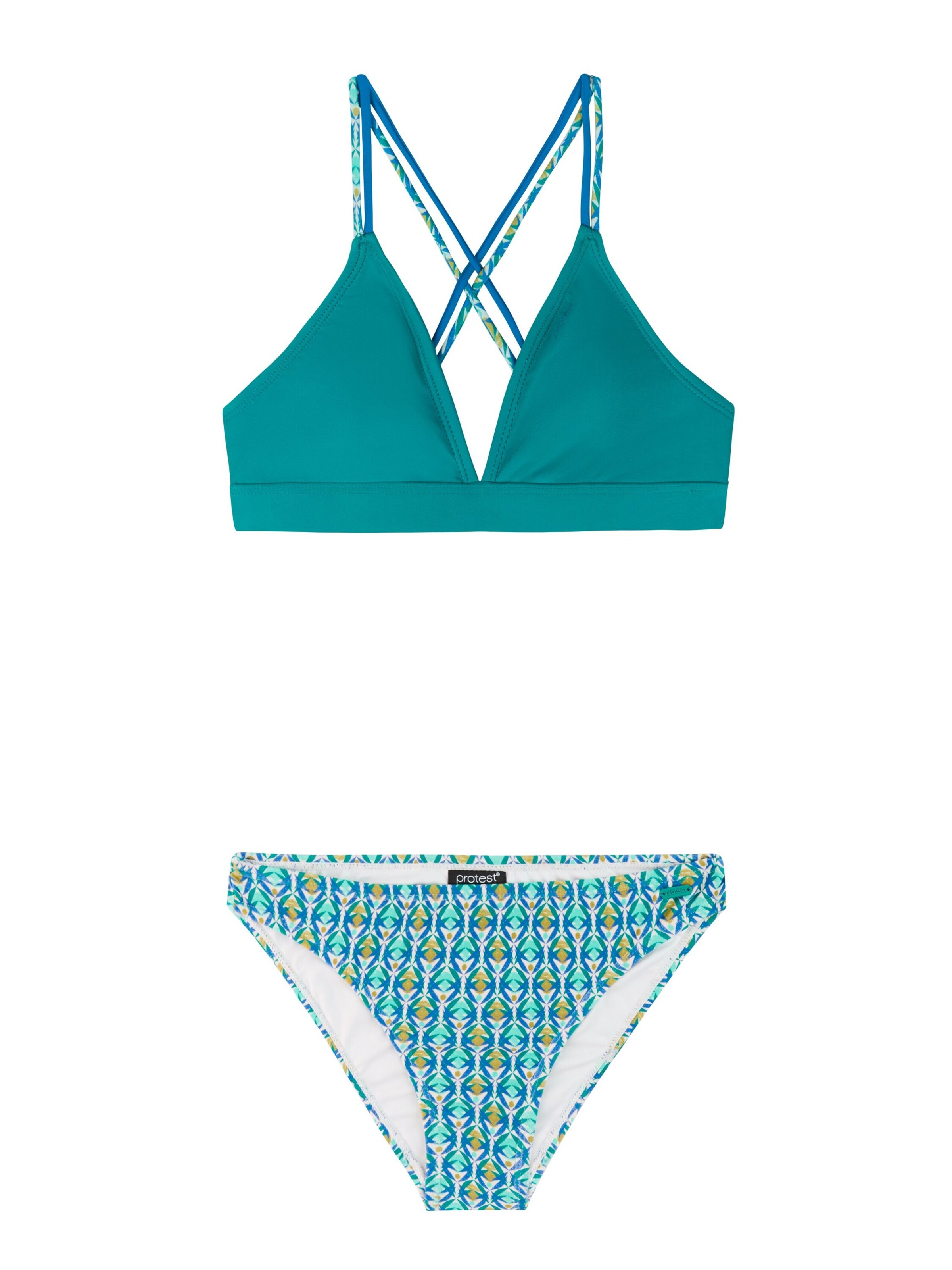 PROTEST Triangel Bikini 'PRTBridget JR' in Blauw: voorkant