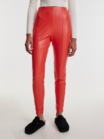 Skinny Leggings 'Teresa' EDITED en rouge : devant