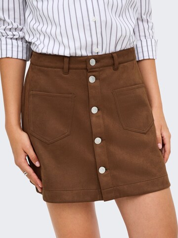 ONLY - Falda 'AMAZING-STINA' en marrón