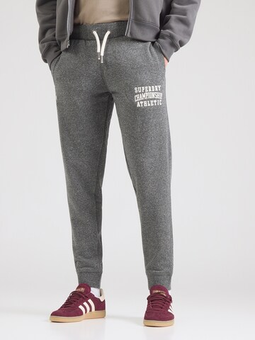 Effilé Pantalon Superdry & Co en gris : devant