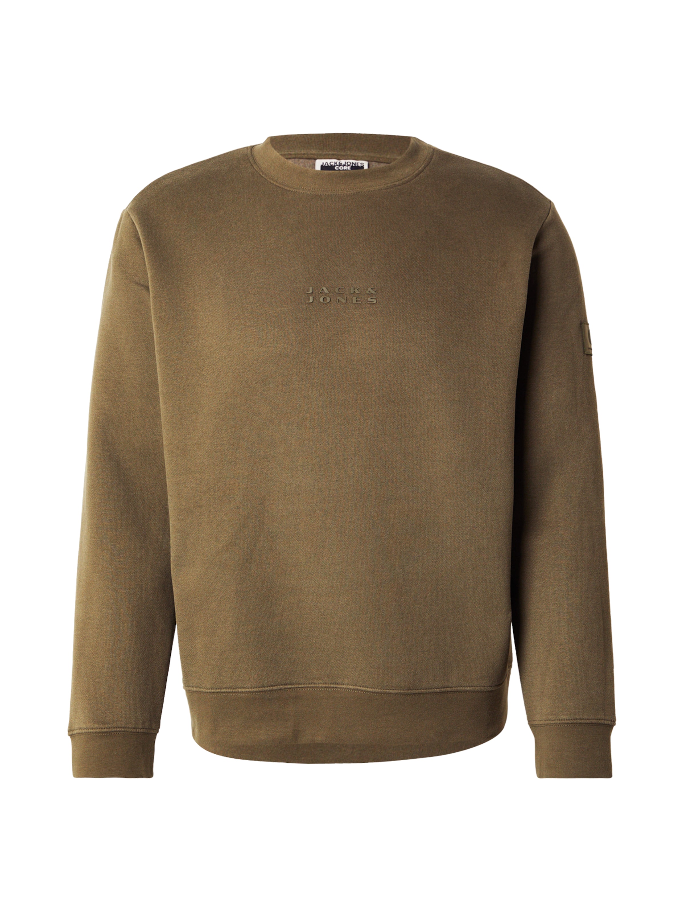 Sweat-shirt 'JCOPOINT' JACK & JONES en vert : devant