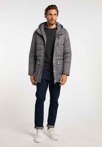 Parka d’hiver DreiMaster Maritim en gris