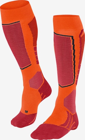 FALKE Sportsocken 'SK2 Intermediate' in Orange: Vorderseite