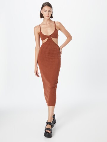 Misspap Dress 'Midaxi' in Brown: front