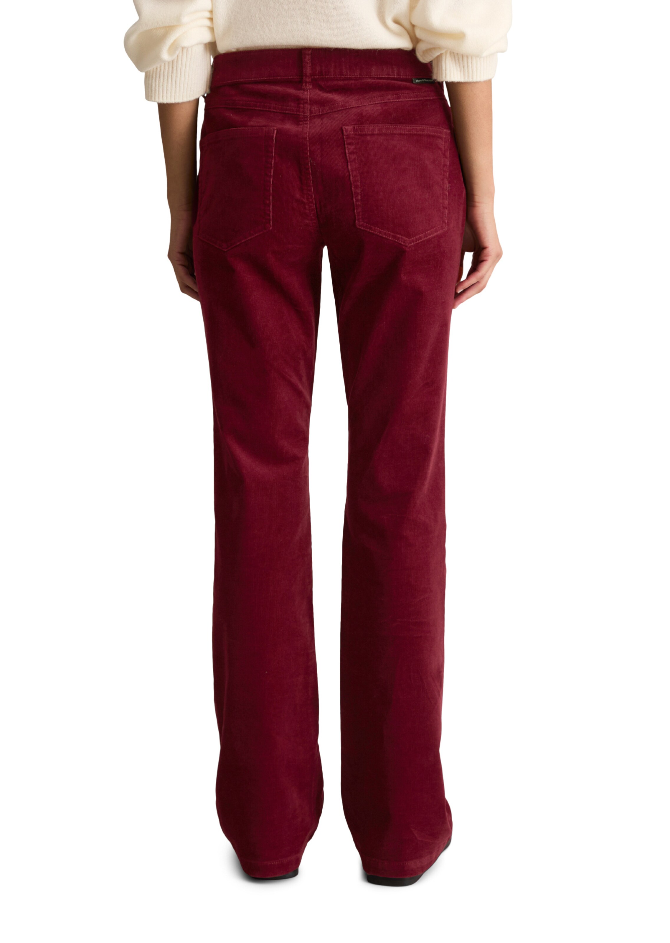 Marc O'Polo DENIM Bootcut Broek ' Nella ' in Rood: terug