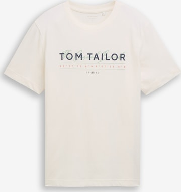TOM TAILOR - Camiseta en blanco: frente