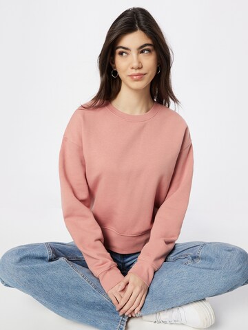 QS Sweatshirt in Oranje: voorkant