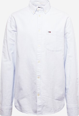 Tommy Jeans - Ajuste regular Camisa en azul: frente