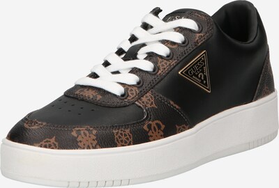 GUESS Sneakers low 'SIDNY' i lysebrun / svart, Produktvisning