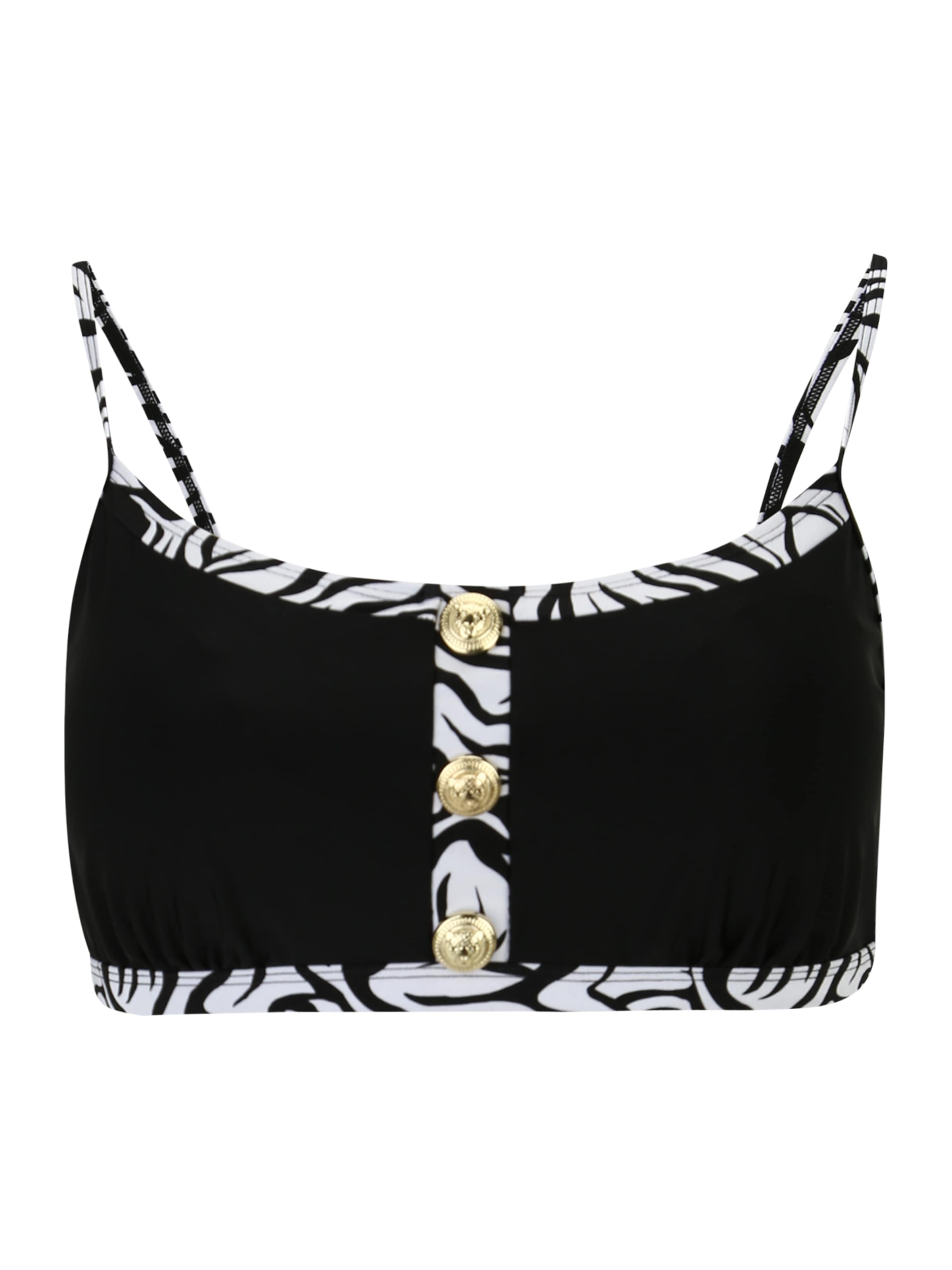 River Island Plus Бюстье Верх бикини в Черный: спереди