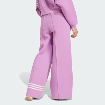 ADIDAS ORIGINALS Wide Leg Hose 'Adicolor Neuclassics' in Lila