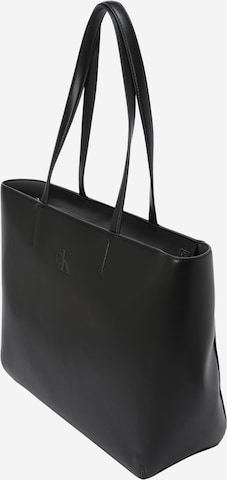 Calvin Klein Jeans - Shopper en negro: frente