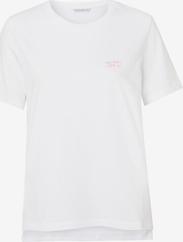TATUUM Тениска 'HAPI 2' в бяло: отпред