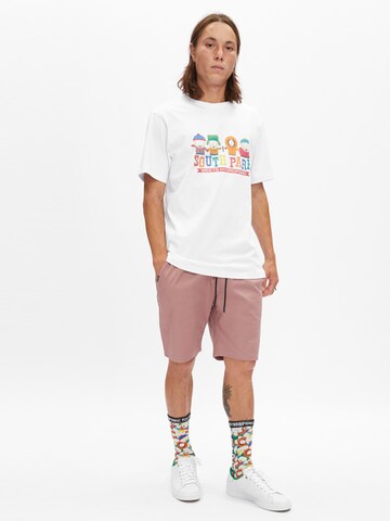hydroponic - Camiseta 'Hydroponic x South Park Regular-Fit Crew Graphic T-Shirt' en blanco