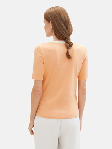 TOM TAILOR T-Shirt in Orange