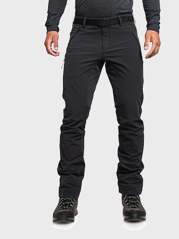 Schöffel Regular Outdoor Pants 'Taibun' in Black: front